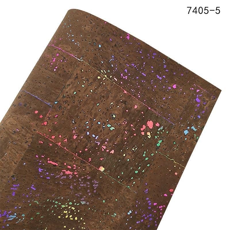 Lisslune | Cork style synthetic leather fabric for creative craft projects