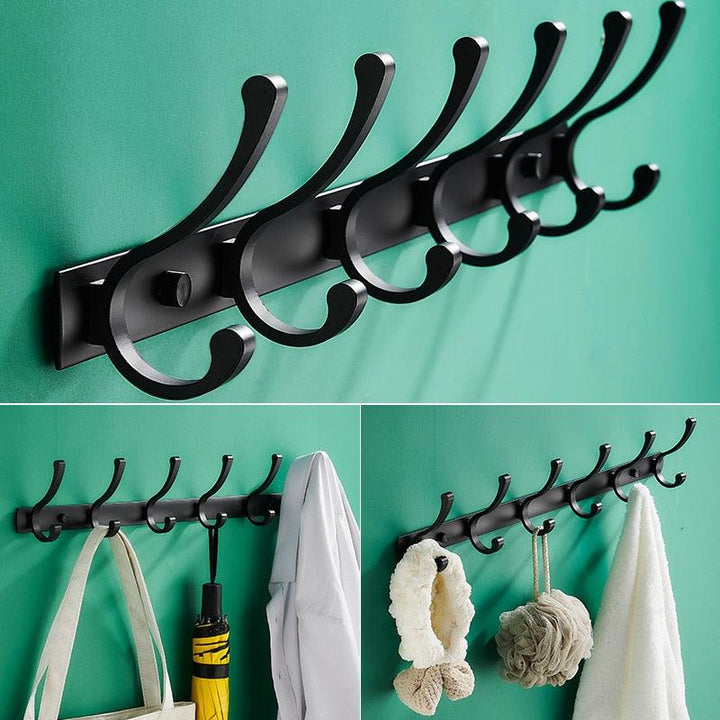 Lisslune | Space-saving Aluminum Hook Organizer: Efficient and stylish storage for any room