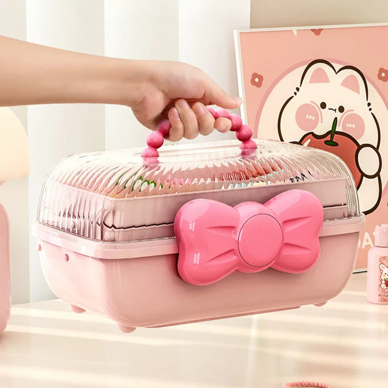 Rynx | Multi-layer Hair Accessories Storage Box for Girls Hairpin Organizer Large Capacity Jewelry Case Hairband Hairband Stand