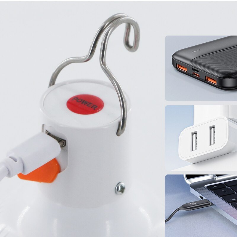 Lisslune | Portable rechargeable USB outdoor LED camping lamp (waterproof)