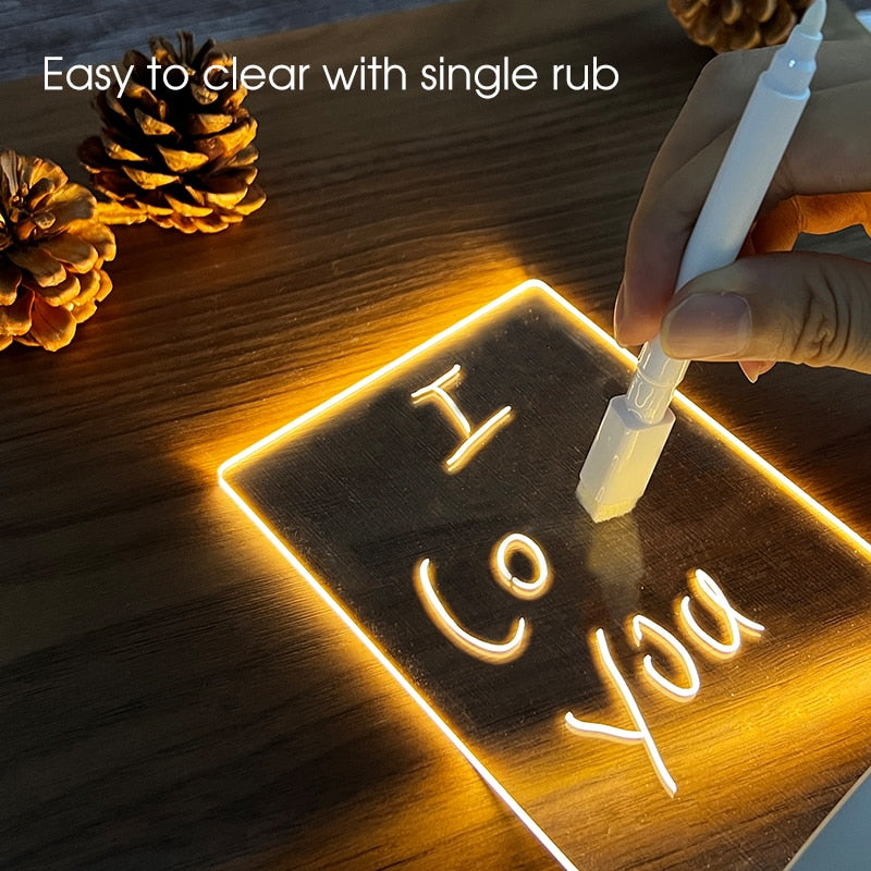 Lisslune | Creative Note Board Led Table Lamp