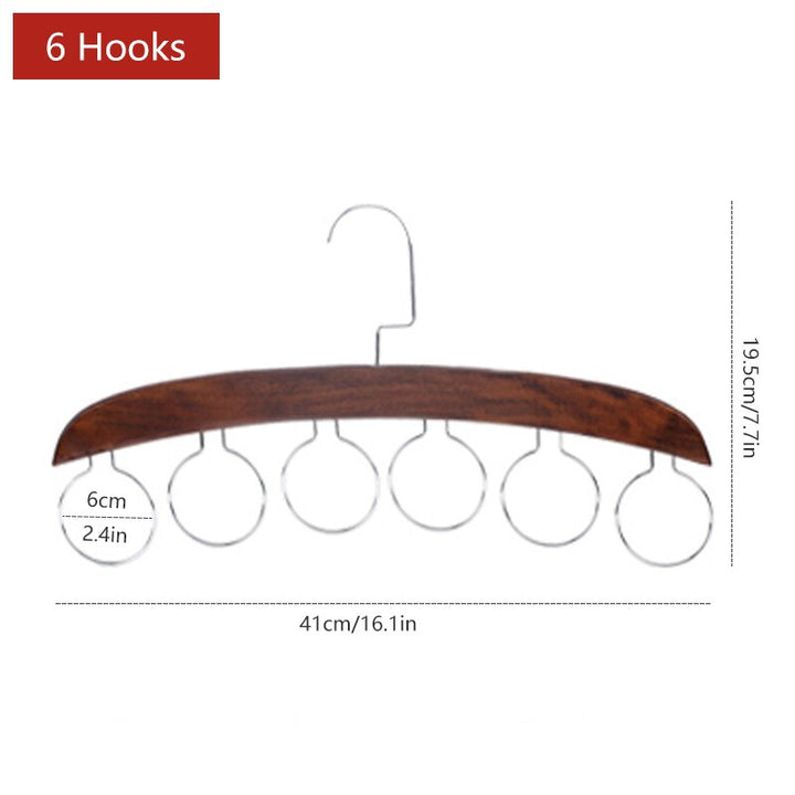 Lisslune | Wooden Space Saving Multi Organizer Hanger