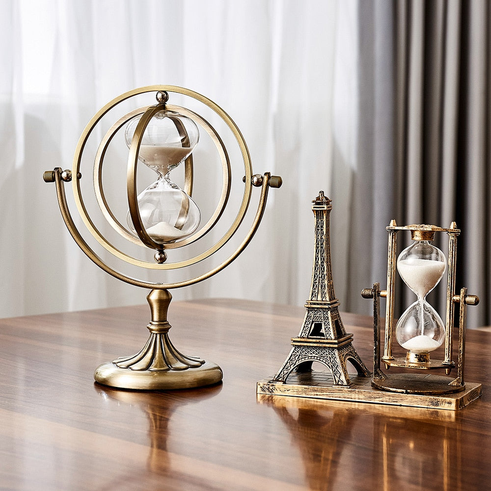 Lisslune | Time Charmer Metal Hourglass Decor