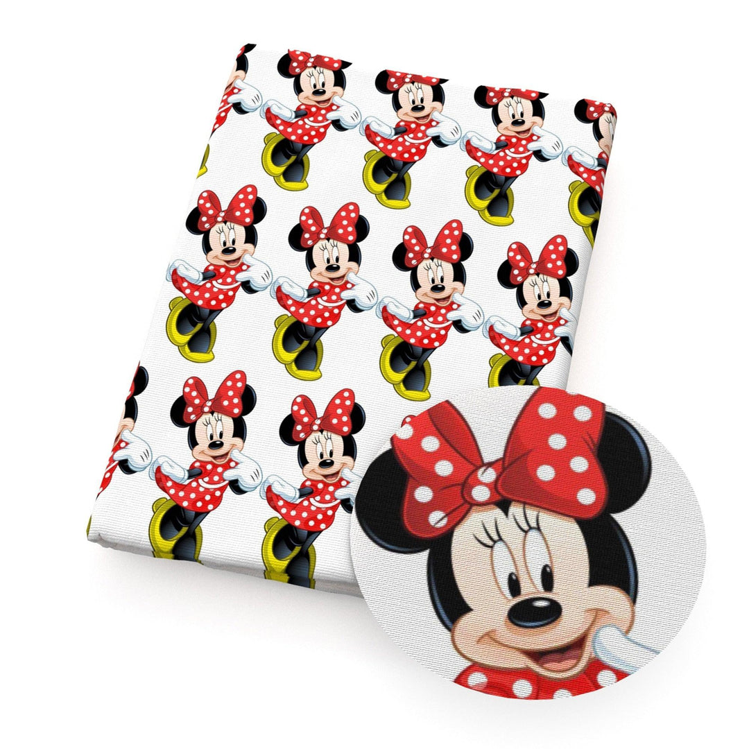 Lisslune | Elegant Minnie Mouse Faux Leather Craft Sheet - Transform Your Projects