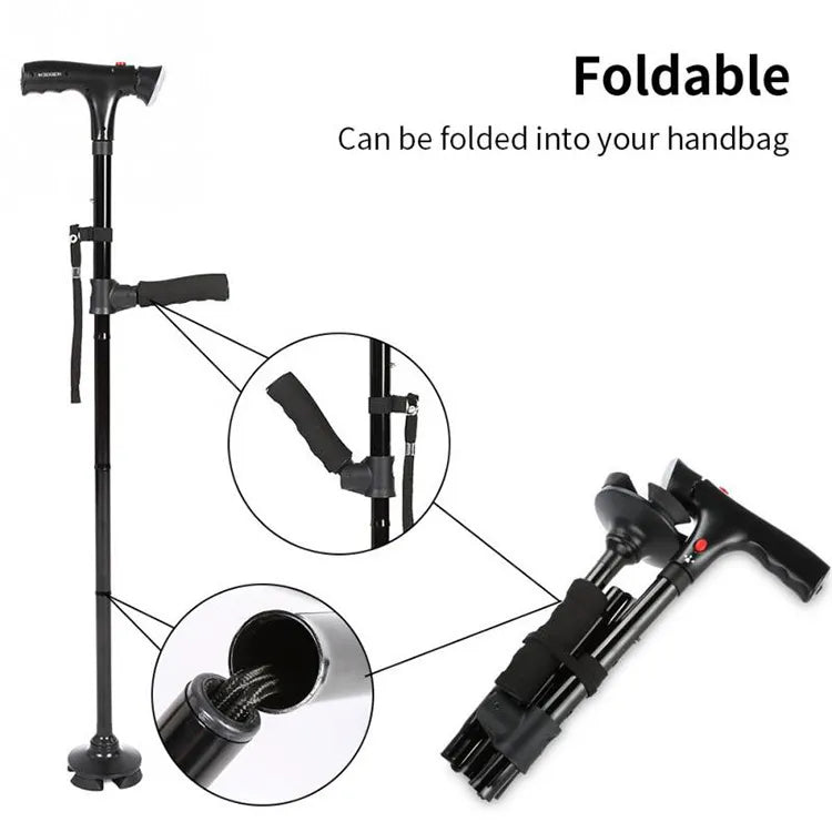 Lisslune | Practical Folding Walking Aid for Seniors and Persons with Disabilities