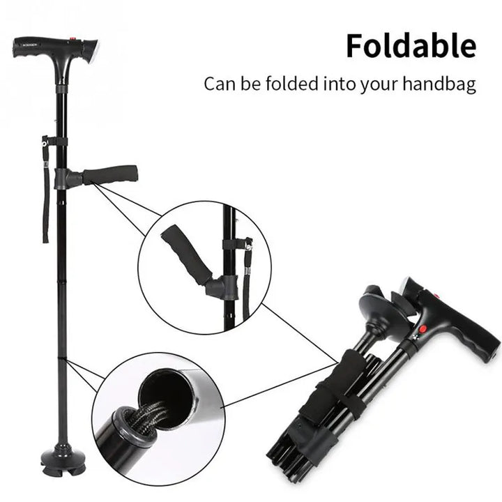 Lisslune | Practical Folding Walking Aid for Seniors and Persons with Disabilities