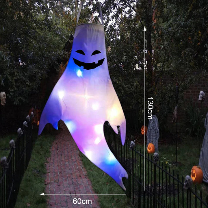 Rynx | Halloween LED Light Hanging Ghost For Halloween Party Home Outdoor Indoor Decoration Large Glowing Creepy Lamp Horror Props