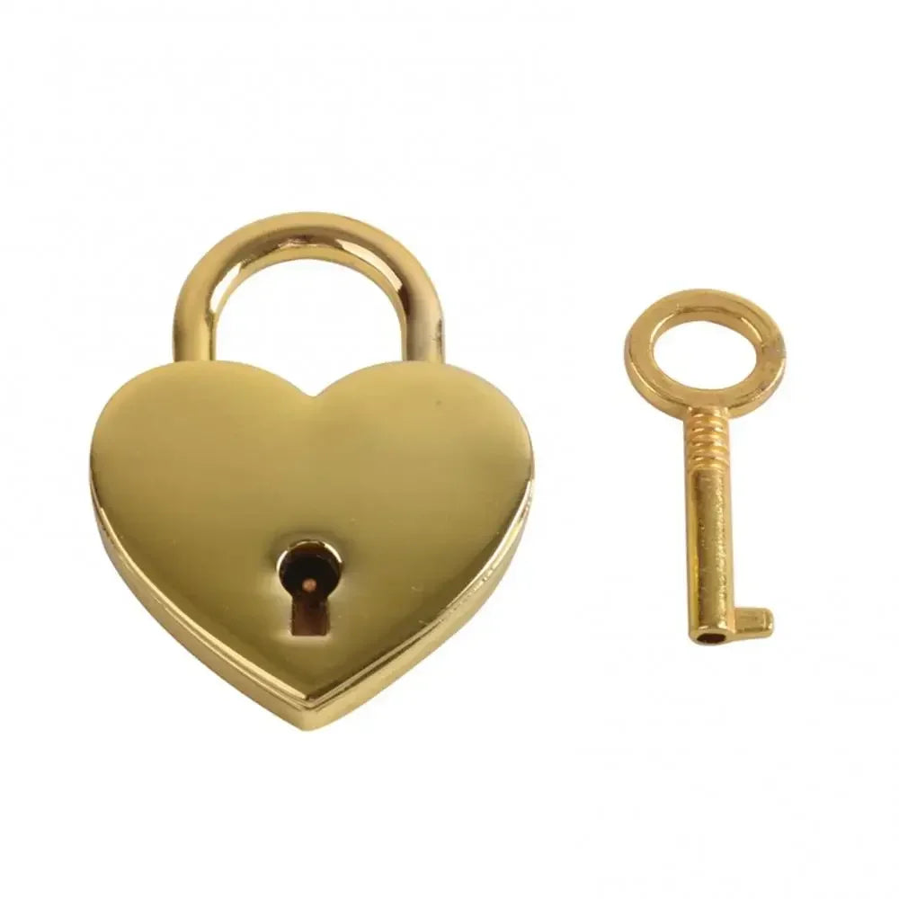 Rynx | Heart Shape Mini Padlock Multicolor Bag Travel Suitcase Luggage Key Lock Security Padlocks Metal Suitcase Luggage Box Lock Gift