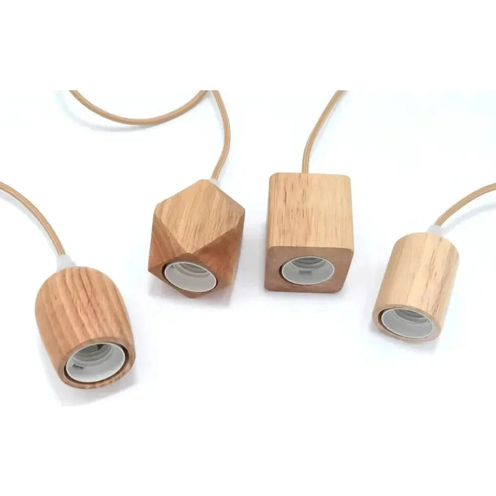 Lisslune | Elmora – Handmade wooden pendant lamp with a natural warm radiance and timeless charm