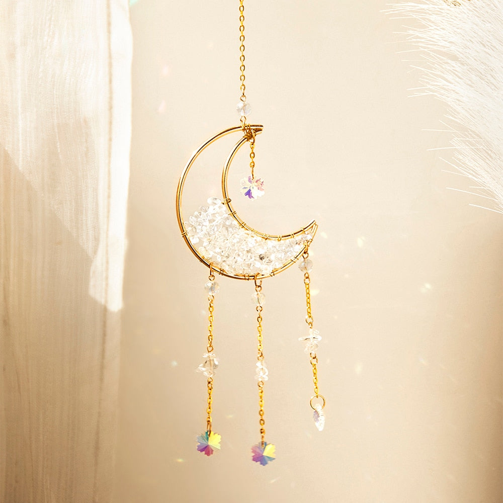 Lisslune | Crystal Sun Catcher Moon Decor