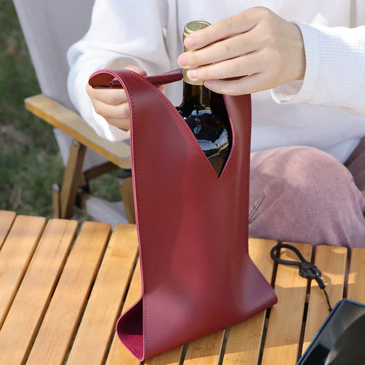 Lisslune | Wine Lover Leather Tote