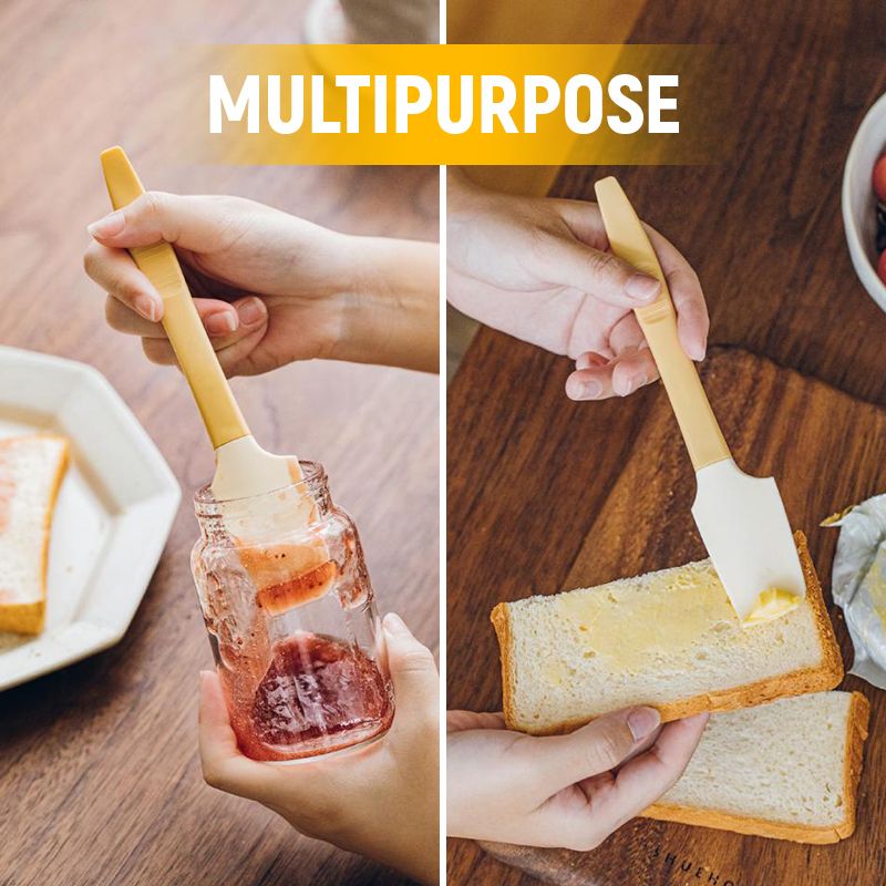Lisslune | Silicone Mini Jar Scraper Bake Master  Spatula
