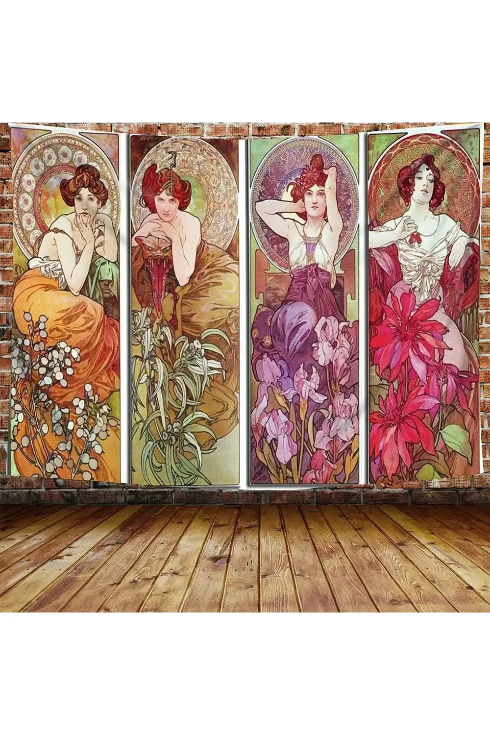 Lisslune | Nouveau Flower Goddess Tapestry
