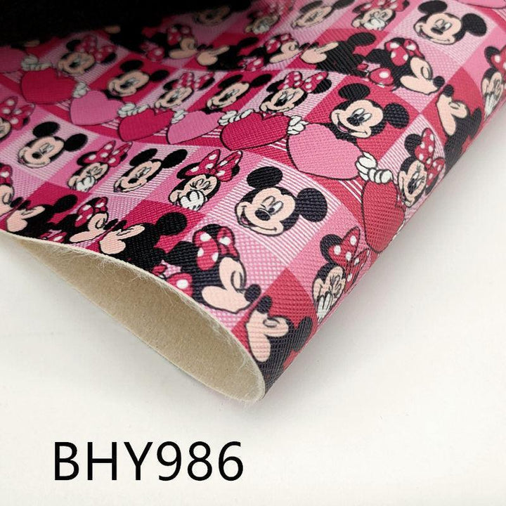 Lisslune | Lively cartoon theme vinyl fabric for A4 crafting projects