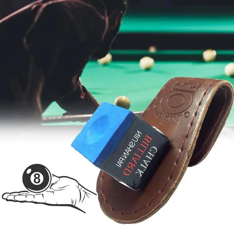 Lisslune | Magnetic Clip-On Pool Cue Chalk Holder with Secure Closure