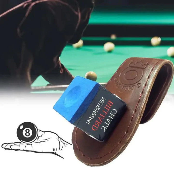 Lisslune | Magnetic Clip-On Pool Cue Chalk Holder with Secure Closure