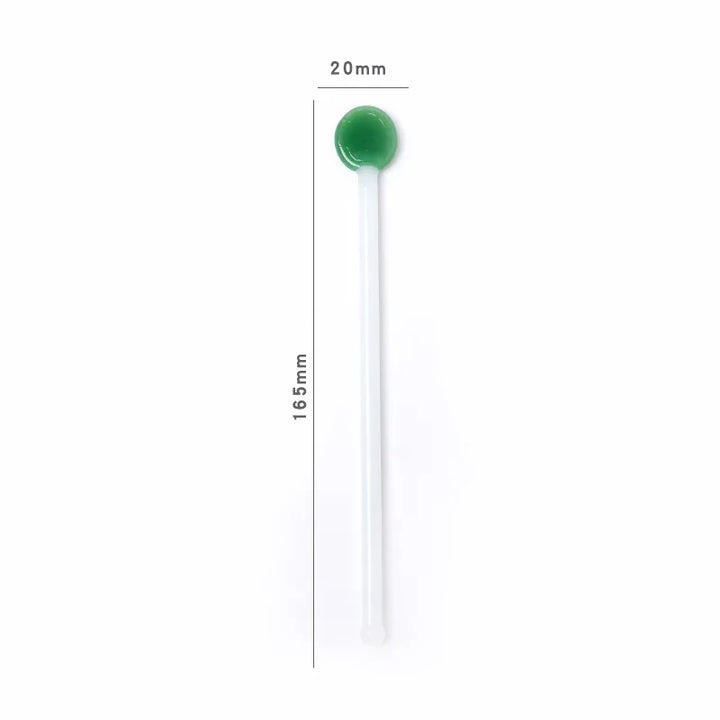 Rynx | Sweet Colored Glass Long Handle Stirring Spoon Coffee Milk Dessert Ice Spoon Colored Transparent Glass Spoon
