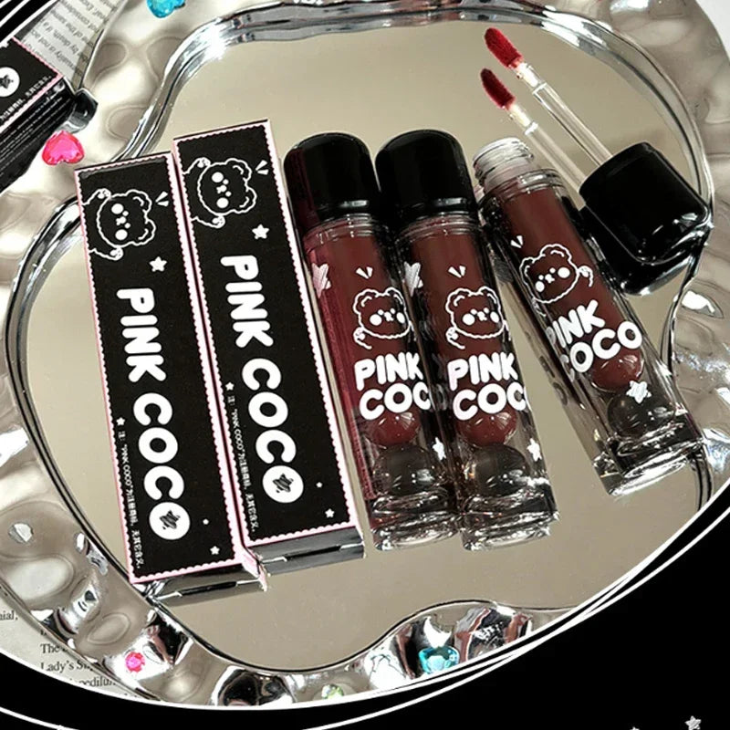 Rynx | Black Mirror Water Lipgloss Dark Red Moisturizing Lip Lacquer Long-lasting Non-sticky Cup-forming Forming a film that does not easily fade Makeup