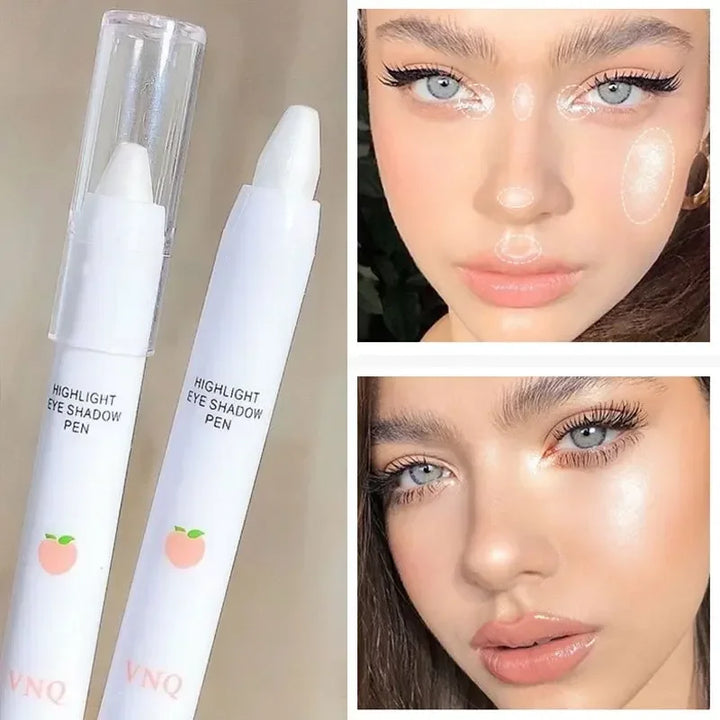 Rynx | Pearl Eye Shadow Pencil White Highlighter Pencil Mother-of-Pearl Lying Silk Worm Pencil Eyelid Under Fold Illuminate Eyeliner Pencil Cosmetics