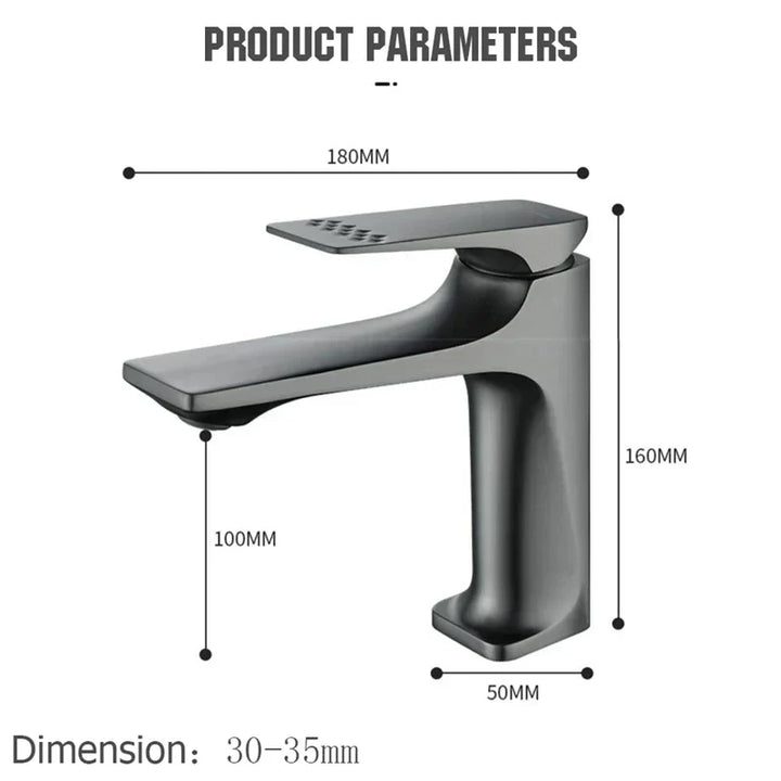 Lisslune | Elegant bathroom faucet - with single lever for timeless comfort