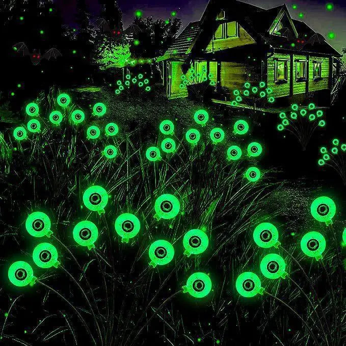 Rynx | 1 Piece Halloween Eye Light String Lights, Solar Powered, Courtyard, Garden, Horror, Decoration, Lawn, Ground, Plug Light