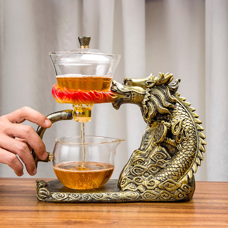 Lisslune | Mystic Golden Dragon Teapot