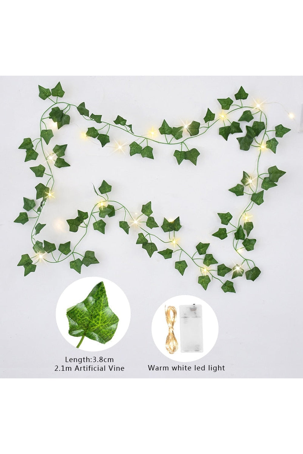 Lisslune | white rose light garland
