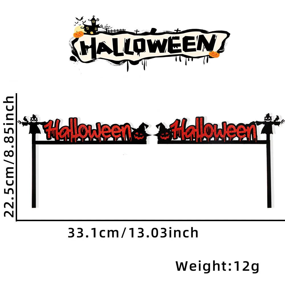 Rynx | Halloween Door Frame Decoration, Bats, Pumpkins, Spider Webs, Door and Window Corner Stickers, Halloween Home Decor