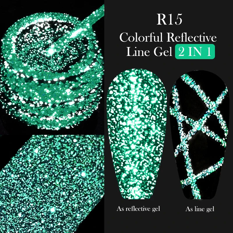 Rynx | 5ML Silver Metallic Painter Liner Gel Nail Polish Super Bright Mirror Drawing Gel Semi Permanent Line French Nail Art