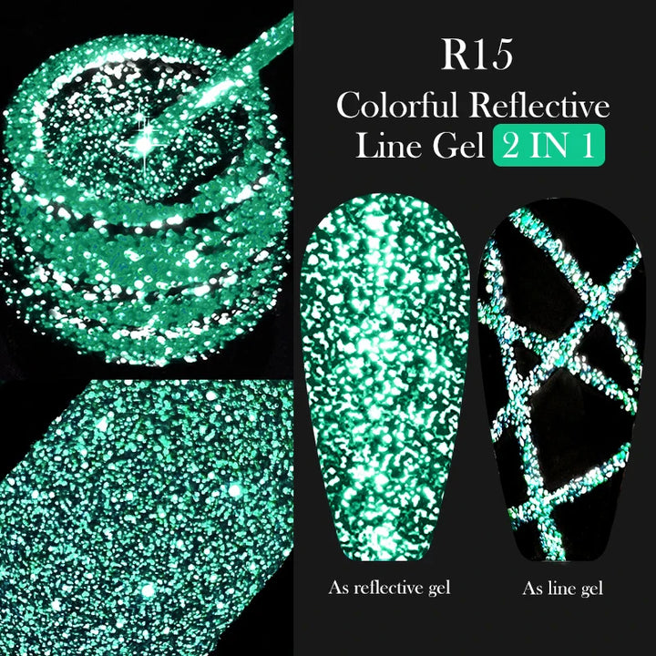Rynx | 5ML Silver Metallic Painter Liner Gel Nail Polish Super Bright Mirror Drawing Gel Semi Permanent Line French Nail Art