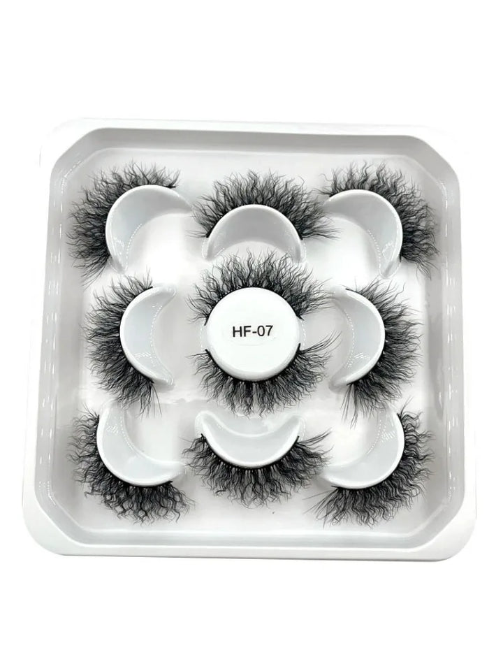Rynx | New 5D Fluffy Curly Wool Lashes Minke Lashes Soft Natural Realistic Messy End Eye Extension Thick False Eyelashes Hotsale