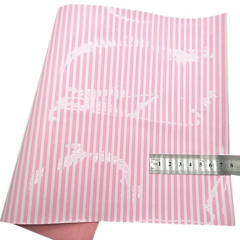 Lisslune | Floral embossed synthetic leather crafting sheet for elegant DIY projects