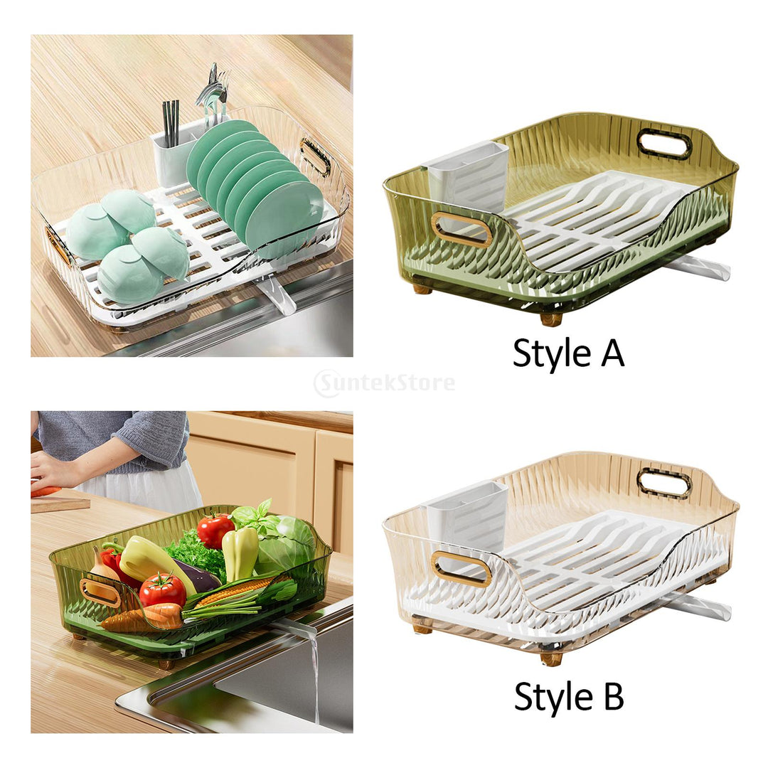 Lisslune | Kitchen Space Saving Dish Drainer Vegetable Basket