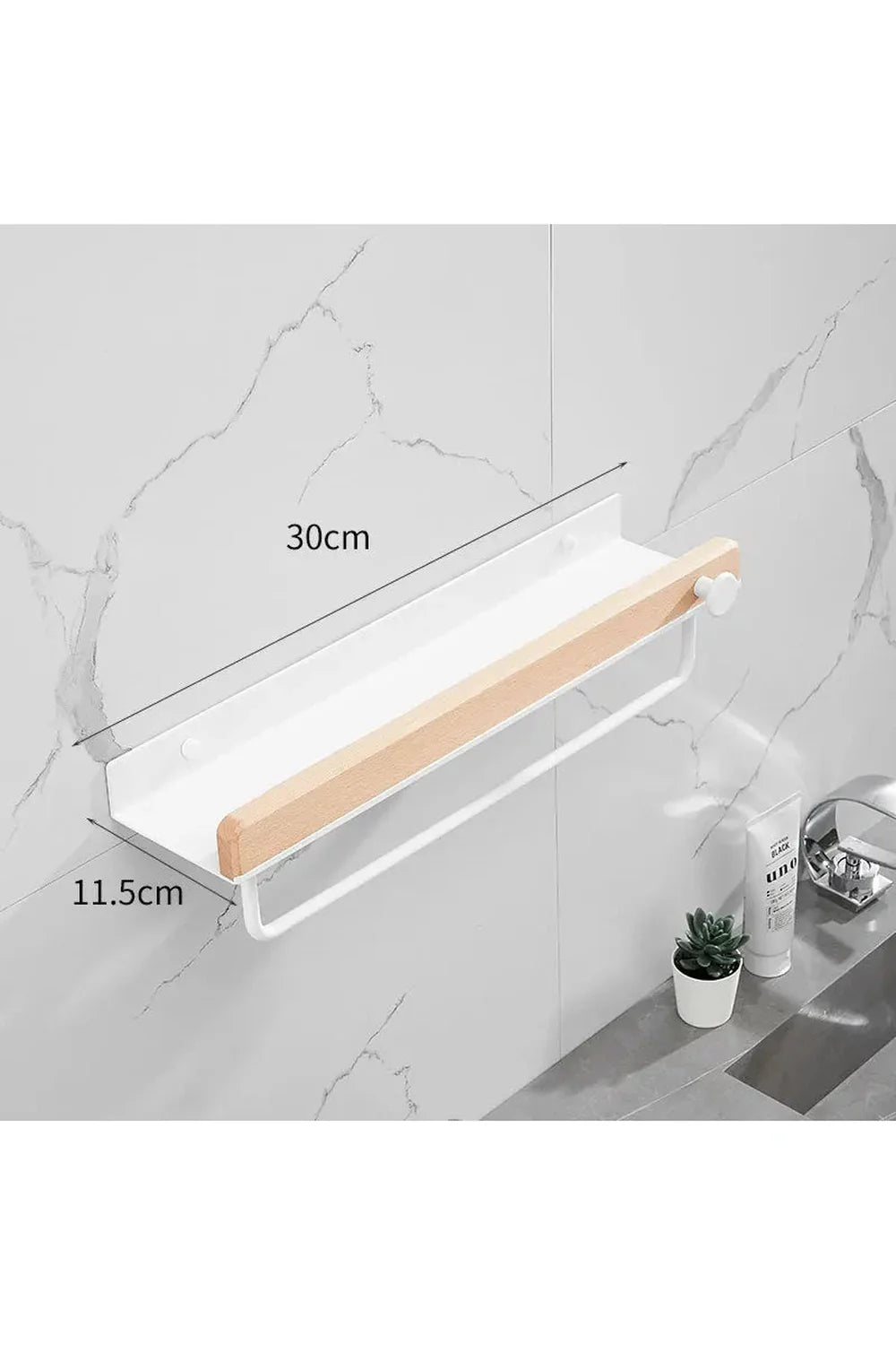 Lisslune | Wood Accent Wall Shelf
