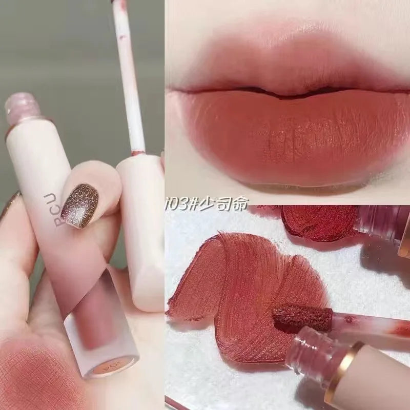 Rynx | Velvet Matte Lipstick Cream Sexy Red Lip Color Moisturizing Long-lasting Lip Gloss Waterproof Makeup Korean Cosmetics 6 Colors