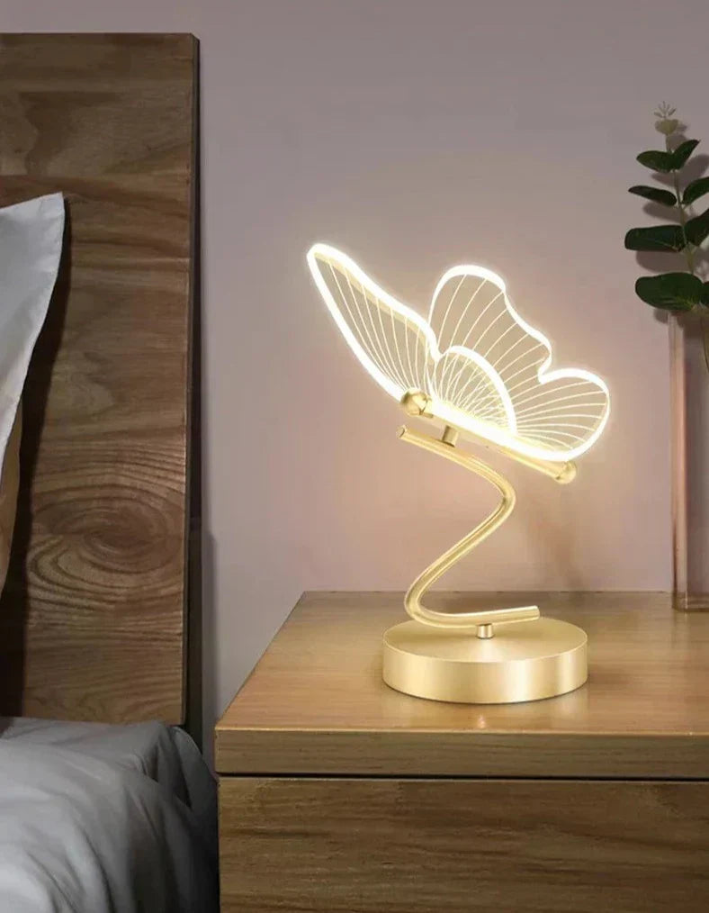 Lisslune | Aetherwing™ | LED Butterfly Table Lamp | Modern Design with Adjustable Brightness | Perfect for Living Room & Bedroom