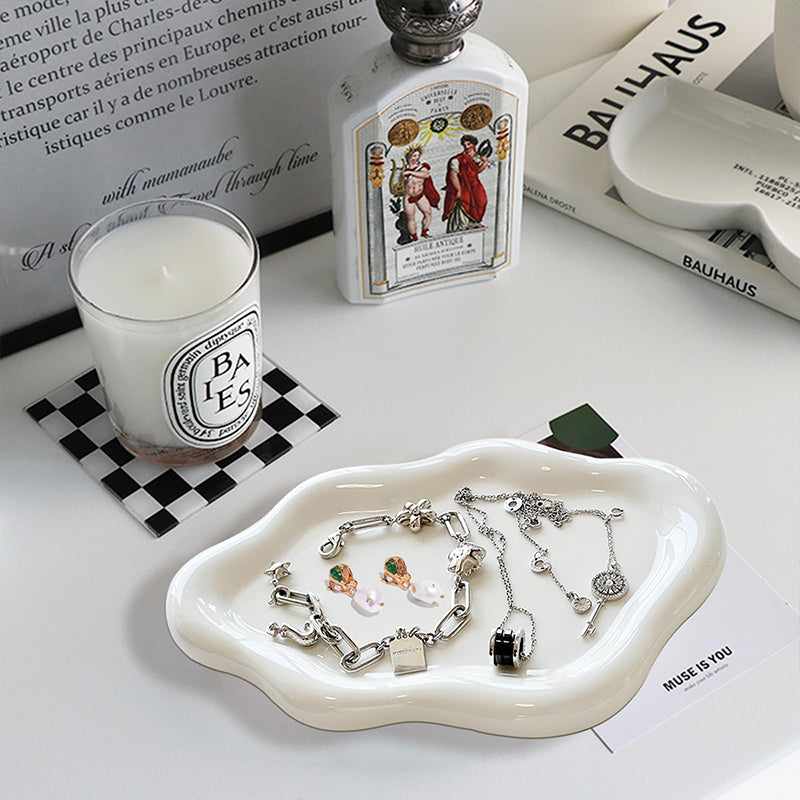 Lisslune | White Cloud Ceramic Plate