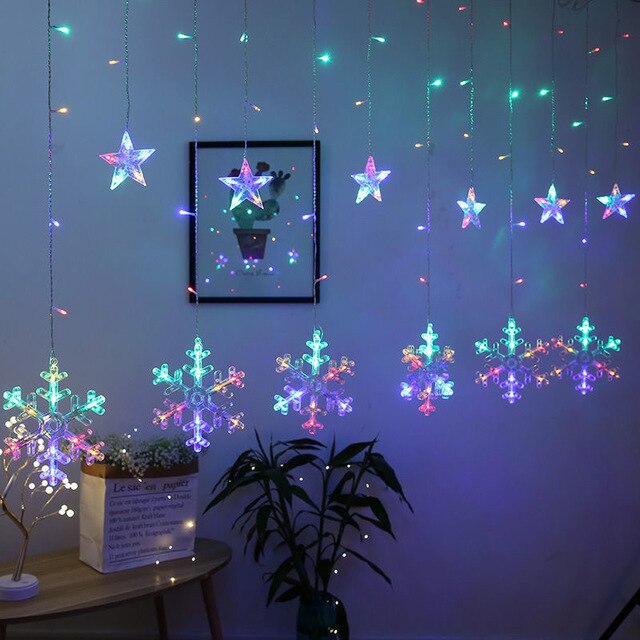 Lisslune | Solar Moon Star Lamp LED String Lights Decoration