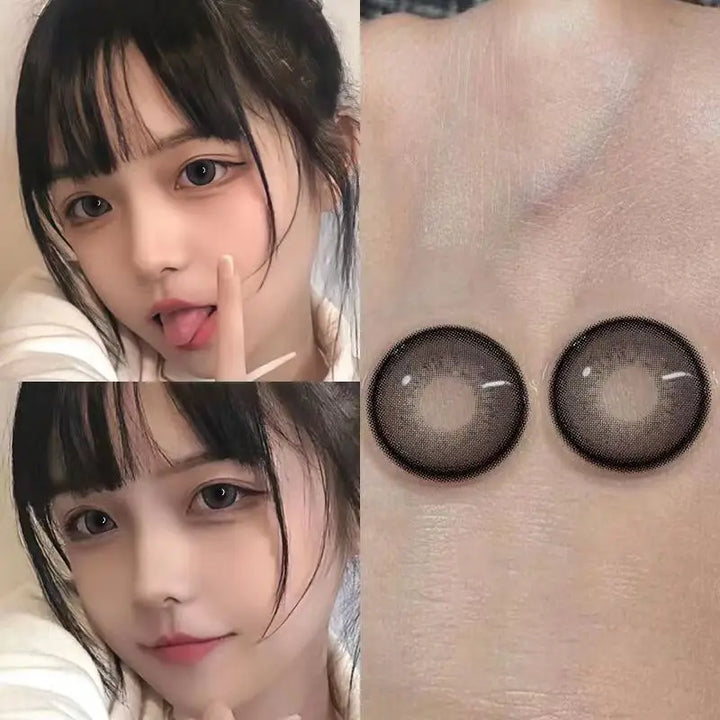 Lisslune | 2Pcs Contact Lenses for Eye Color High Quality Natural with Myopia Prescription Beauty Anime Accessories Free Shipping