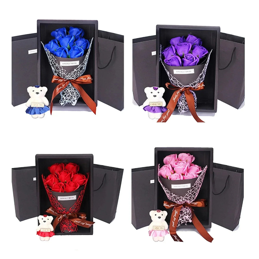 Lisslune | 7 Roses Soap Bouquet Gift Box