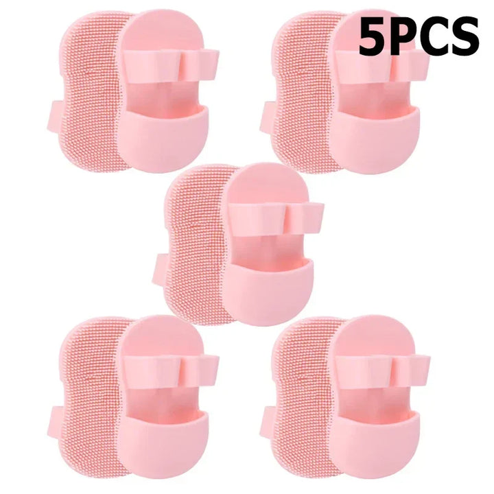 Rynx | 5PCS Portable Silicone Facial Cleansing Brush Deep Clean Massage Peeling Brush Makeup Removal Peeling Face Skin Care Tools
