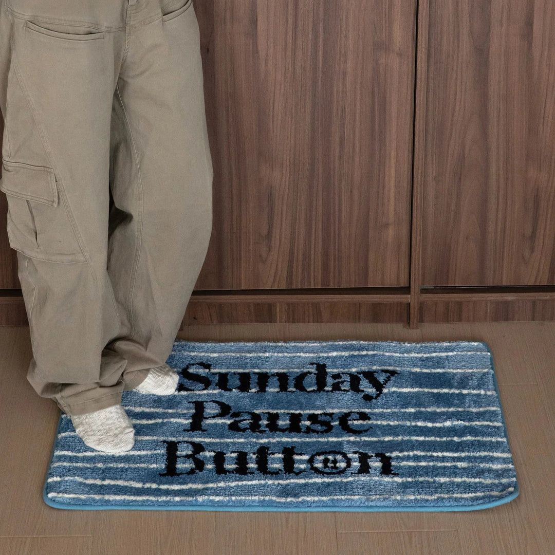 Rynx | Stylish Tufting Letter Bathroom Mat Cartoon Dog Bath Rug Carpet Entrance Doormat Floor Anti-Slip Foot Cushion Aesthetic Home Decor