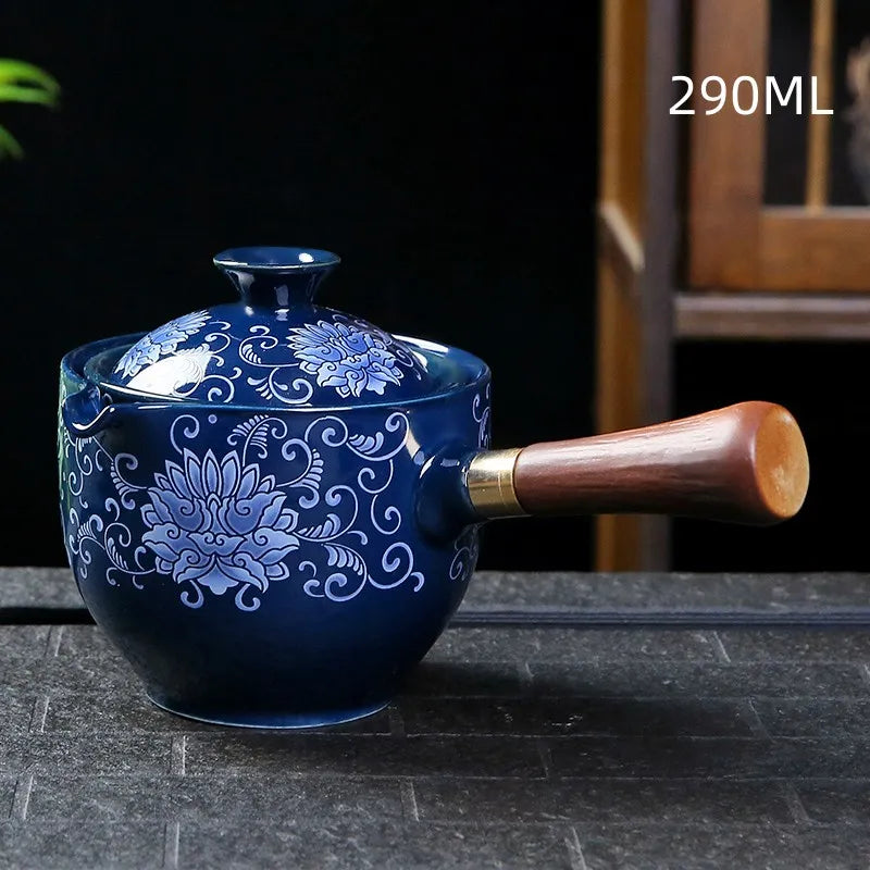 Lisslune | Traditional Harmony Ceramic Rotating Teapot
