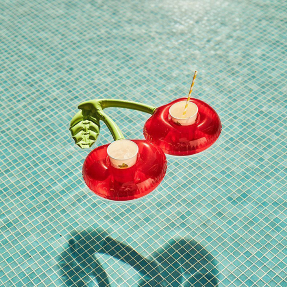 Lisslune | Inflatable Cherry Floating Pool Cup Holder
