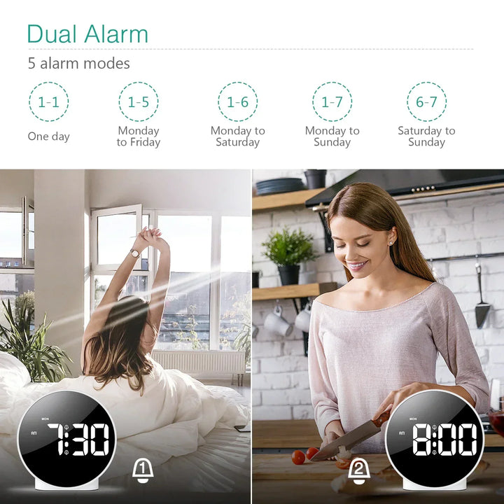 Lisslune | Light Source Digital Table Clock