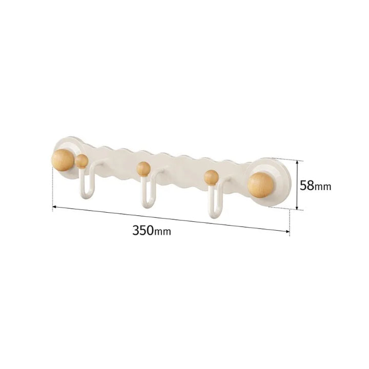 Rynx | Backdoor Wall Coat Hook Suction Cup Style Bedroom Relaxation Space Vestibule Shot-Free Wall-Mounted Coat Storage Hook