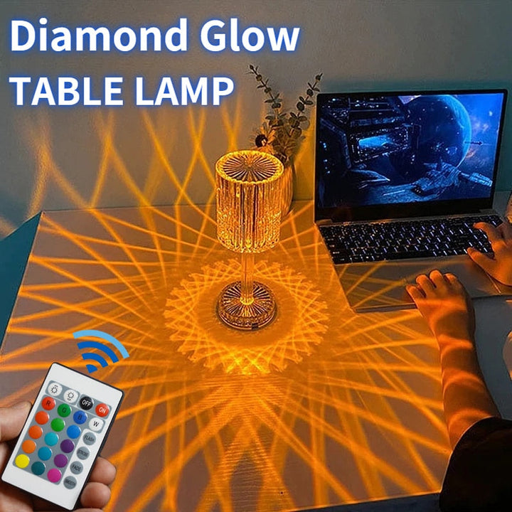 Lisslune | Diamond Glow Acrylic Touch Table Night Lamp