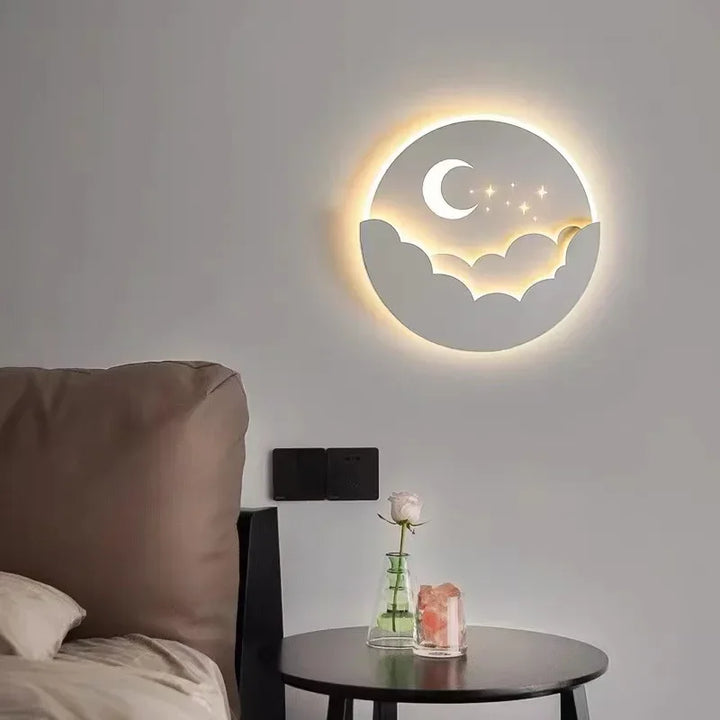 Lisslune | LED wall light with moon and stars
