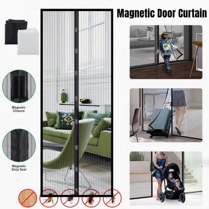 Lisslune | Insect Resistant Magnetic Screen Door with Automatic Soft Closing Mechanism