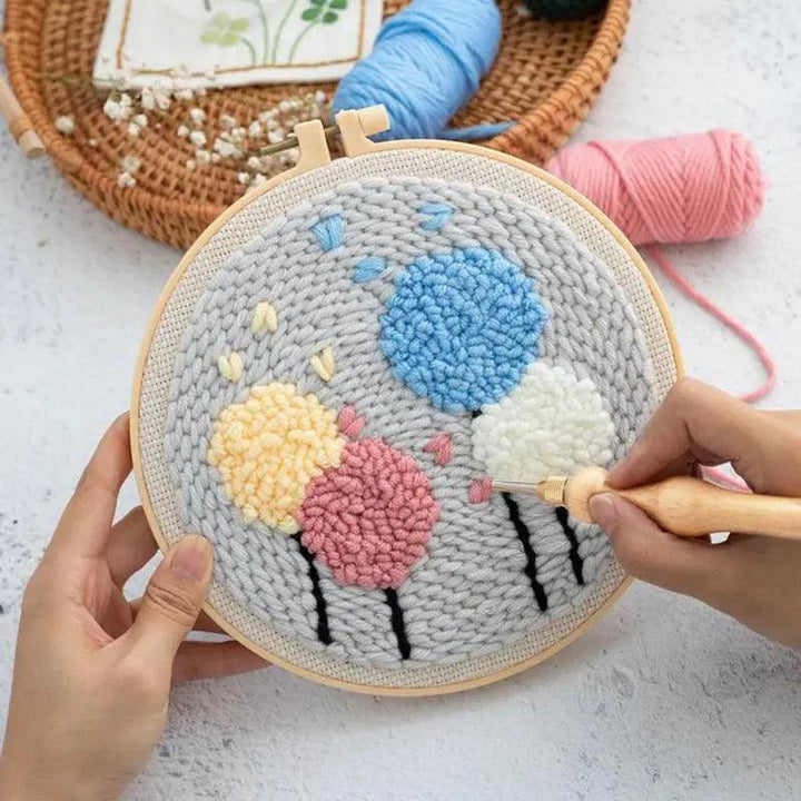 Lisslune | Adjustable Punch Needle Craft Kit for Creative DIY Embroidery and Projects
